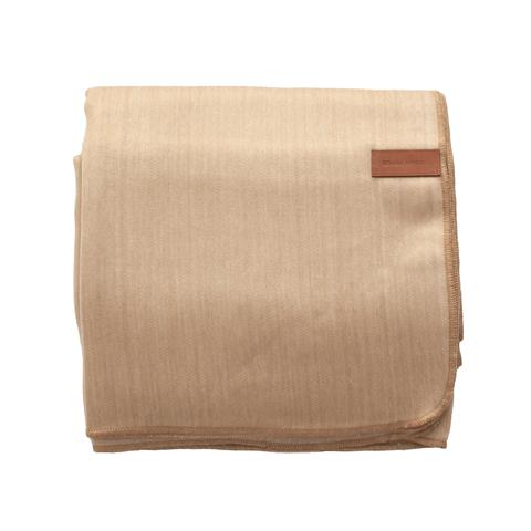 Alpaca Blanket - Plush - Wheat
