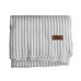 Alpaca Blanket - White & Grey Stripes - EQUAL UPRISE
