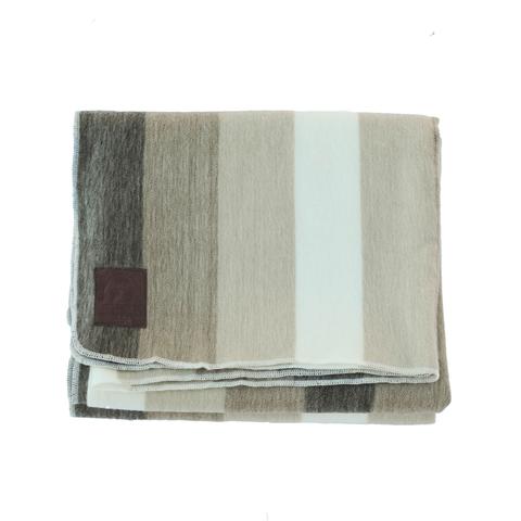 Alpaca Blanket - Neutral Stripes - EQUAL UPRISE