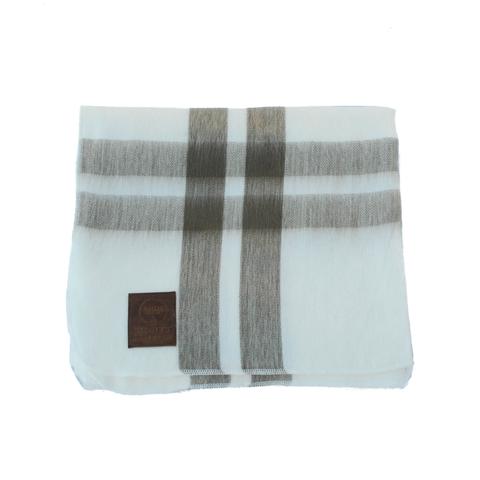 Alpaca Blanket - White & Tan Frame - EQUAL UPRISE