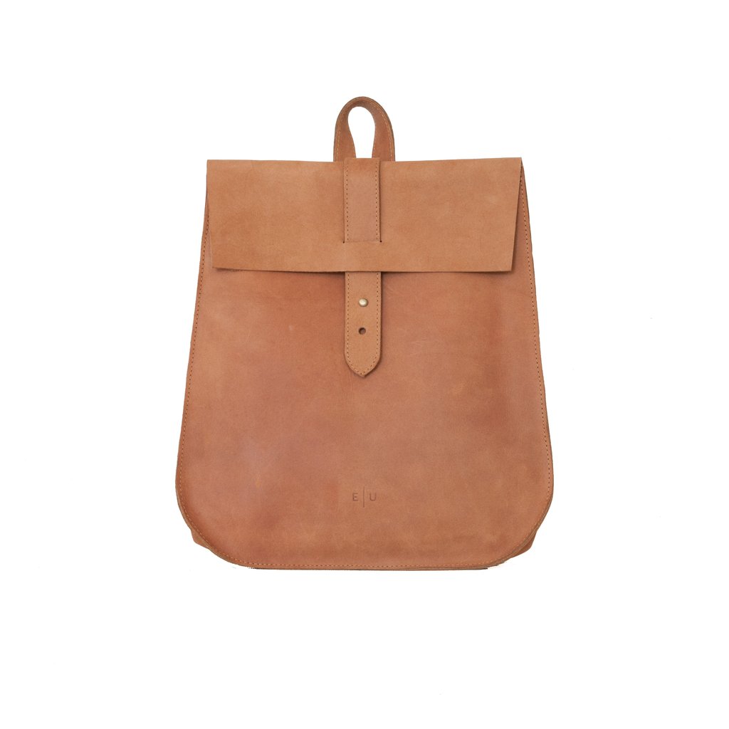 Leather Backpack - Honey - EQUAL UPRISE