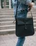 Leather Crossbody - Black - EQUAL UPRISE
