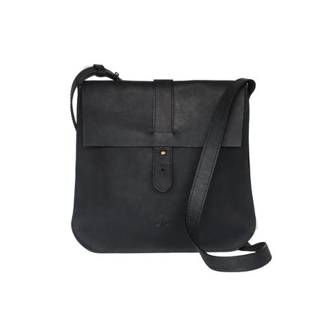 Leather Crossbody - Black - EQUAL UPRISE