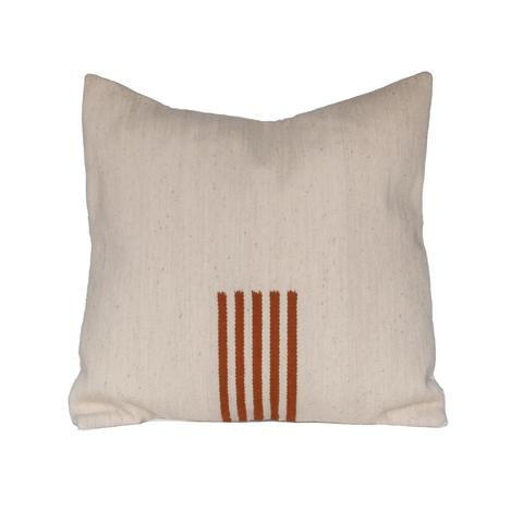 4-Way Pillow Cover - Natural & Terra Cotta Stripes - EQUAL UPRISE