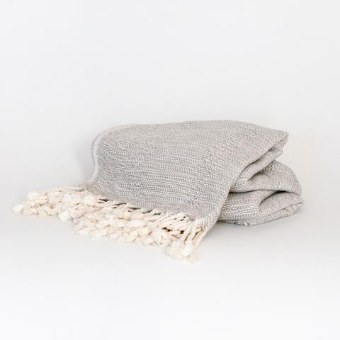Bamboo Peshtemal Towel - Grey