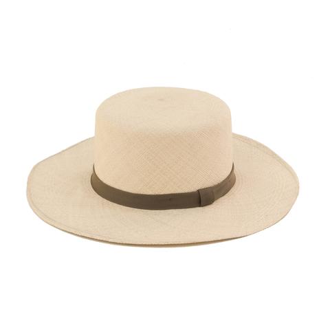 Flat Top Straw Hat - Natural - EQUAL UPRISE