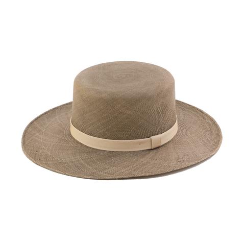 Flat Top Straw Hat - Olive - EQUAL UPRISE