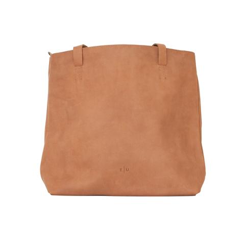 Travel Leather Tote - Honey - EQUAL UPRISE
